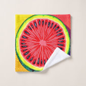 Levendige Watermeloen Pop Art Bad Handdoek