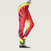 Levendige Watermeloen Pop Art Leggings (Rechts)