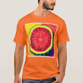 Levendige Watermeloen Pop Art T-shirt (Voorkant)