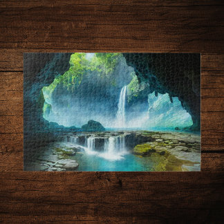 Levendige waterval puzzel