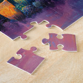 Levendige Waterverf Cactus en Bloemen Legpuzzel (Zijkant)