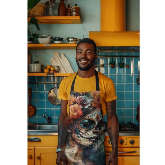 Levendige Waterverf Dia de los Muertos Catrina Schort