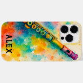 Levendige Waterverf Fluit Custom Case-Mate iPhone Case (Achterkant (horizontaal))