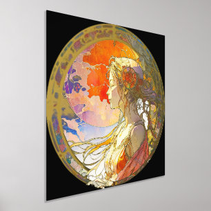 Levendige Waterverf Folie Folie Afdrukken