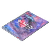 Levendige Waterverf Onze Bucket List Couple Keepsl Notitieboek (Linkerzijde)