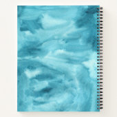 Levendige Waterverf Onze Bucket List Couple Keepsl Notitieboek (Achterkant)