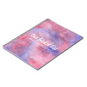 Levendige Waterverf Onze Bucket List Couple Keepsl Notitieboek (Linkerzijde)