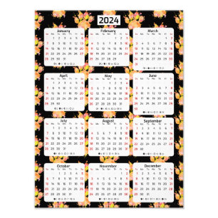 Levendige Waterverf Splash Dog Paw 2024 Kalender Foto Afdruk