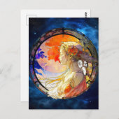 Levendige Waterverf van Briefkaart (Voorkant / Achterkant)