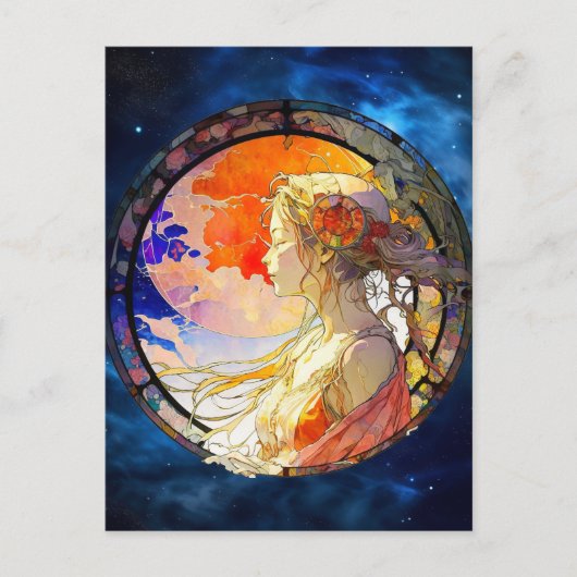 Levendige Waterverf van Briefkaart (Voorkant)