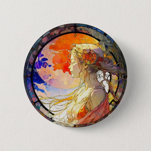 Levendige Waterverf van Button (Voorkant)