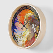 Levendige Waterverf van de Meisjeswandklok (Hoek)