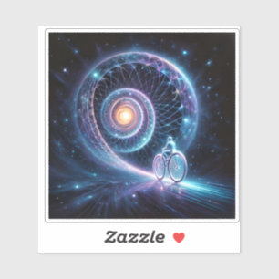 Levendige Waterverf van een paard dat loopt bij zo Sticker