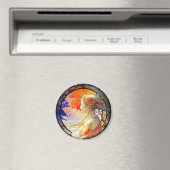 Levendige Waterverf van Girl Magnet Magneet (Insitu (Vaatwasser))