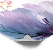 Levendige Waterverf Welkom Bruids Teken Poster (Hoek)