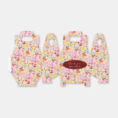 Levendige Waterverven Zomertulp Bloemen Bruiloft Bedankdoosjes (Uitgevouwen)