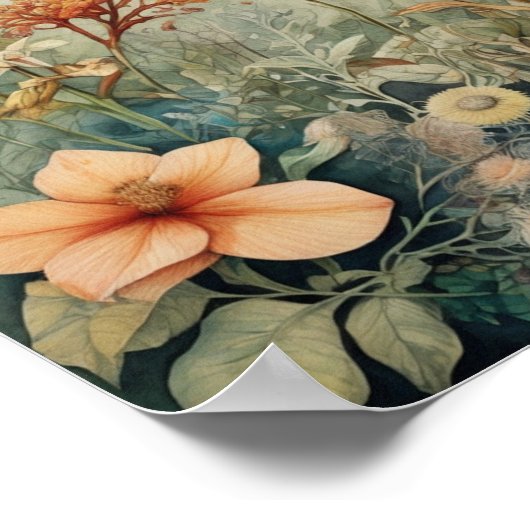 Levendige weide poster (Hoek)