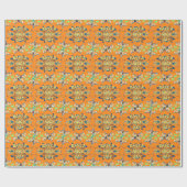 Levendige wensen: heb een mooie dag Art Print Desi Cadeaupapier (Vlak)