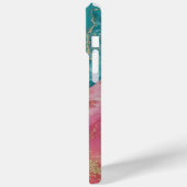 Levendige wervelende kleuren met gouden accenten Case-Mate iPhone case (Achterkant / Links)