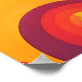 Levendige werveling van emoties gezicht poster (Hoek)