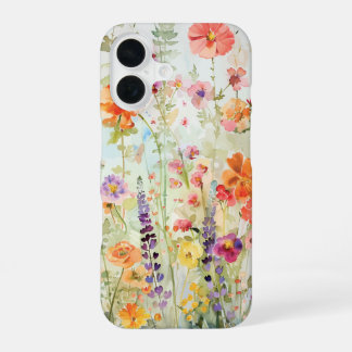 Levendige Wilde Bloem iPhone 16 Hoesje