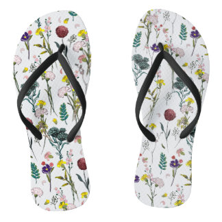 Levendige Wilde Bloem Teenslippers