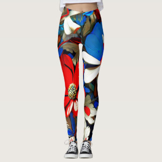 Levendige wilde bloemen Leggings