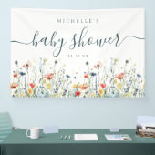 Levendige Wildflower Baby shower Banner (Beurs)