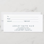 Levendige Wildflower Cadeaubon (Achterkant)