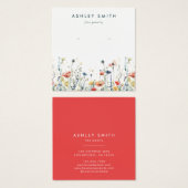 Levendige Wildflower Earring Display Kaart (Voorkant /achterkant)