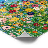 Levendige Wildflower Field Impressionist Poster Wa (Hoek)