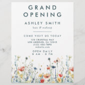 Levendige Wildflower Flyer (Achterkant)