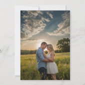 Levendige Wildflower foto Save The Date (Achterkant)