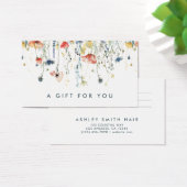 Levendige Wildflower Gift Kaart (Bureau)