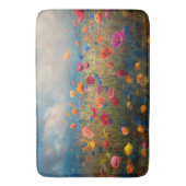 Levendige Wildflower Impressionist Badmat (Voorkant Verticaal)