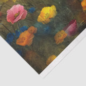 Levendige Wildflower Impressionist Decoupage Tissuepapier (Detail)