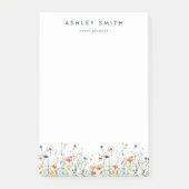 Levendige Wildflower Post-it® Notes (Voorkant)