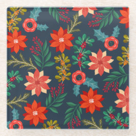 Levendige Xmas Floral Onderzetter