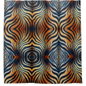 Levendige Zebra Print Douchegordijn (Voorkant)