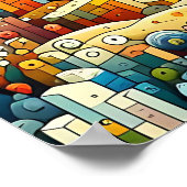 levendige zeebodem poster (Hoek)