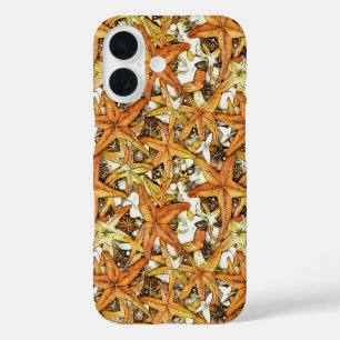 Levendige Zeester Abstracte Patroonontwerp iPhone 16 Hoesje
