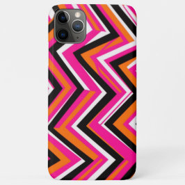 Levendige Zigzag Patroon Telefoonhoes iPhone 11 Pro Max Hoesje