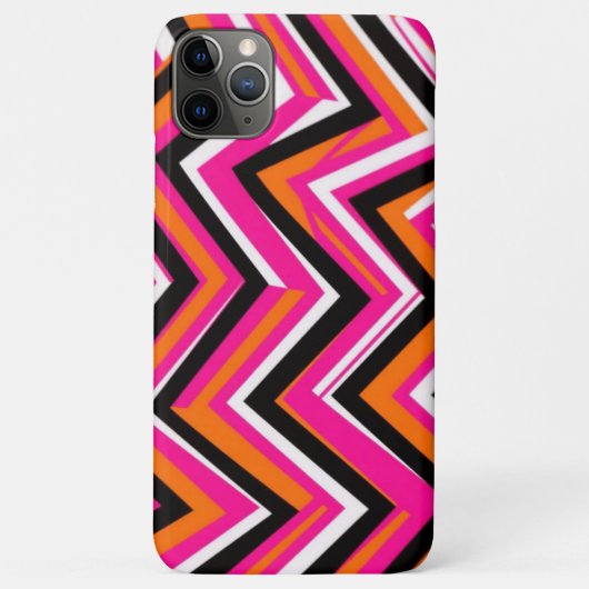 Levendige Zigzag Patroon Telefoonhoes Case-Mate iPhone Case (Achterkant)