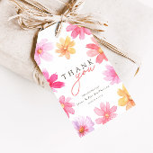 Levendige zomer bloemen wilde bloem gunst cadeaulabel