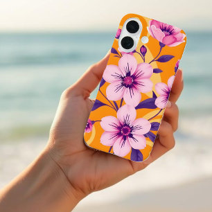 Levendige zomer Floral-Dopamine stijl iPhone 16 Hoesje