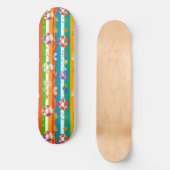 Levendige zomer strand thema ontwerp skateboard (Voorkant)