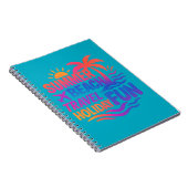 Levendige zomer typografie collage met grafische f notitieboek (Rechterzijde)