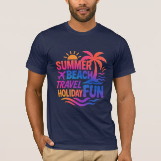 Levendige zomer typografie collage met grafische f t-shirt