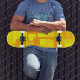 Levendige Zonnebloem Stroom – Moderne Abstracte Ku Skateboard