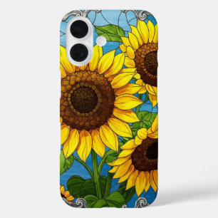Levendige zonnebloemen iPhone 16 hoesje